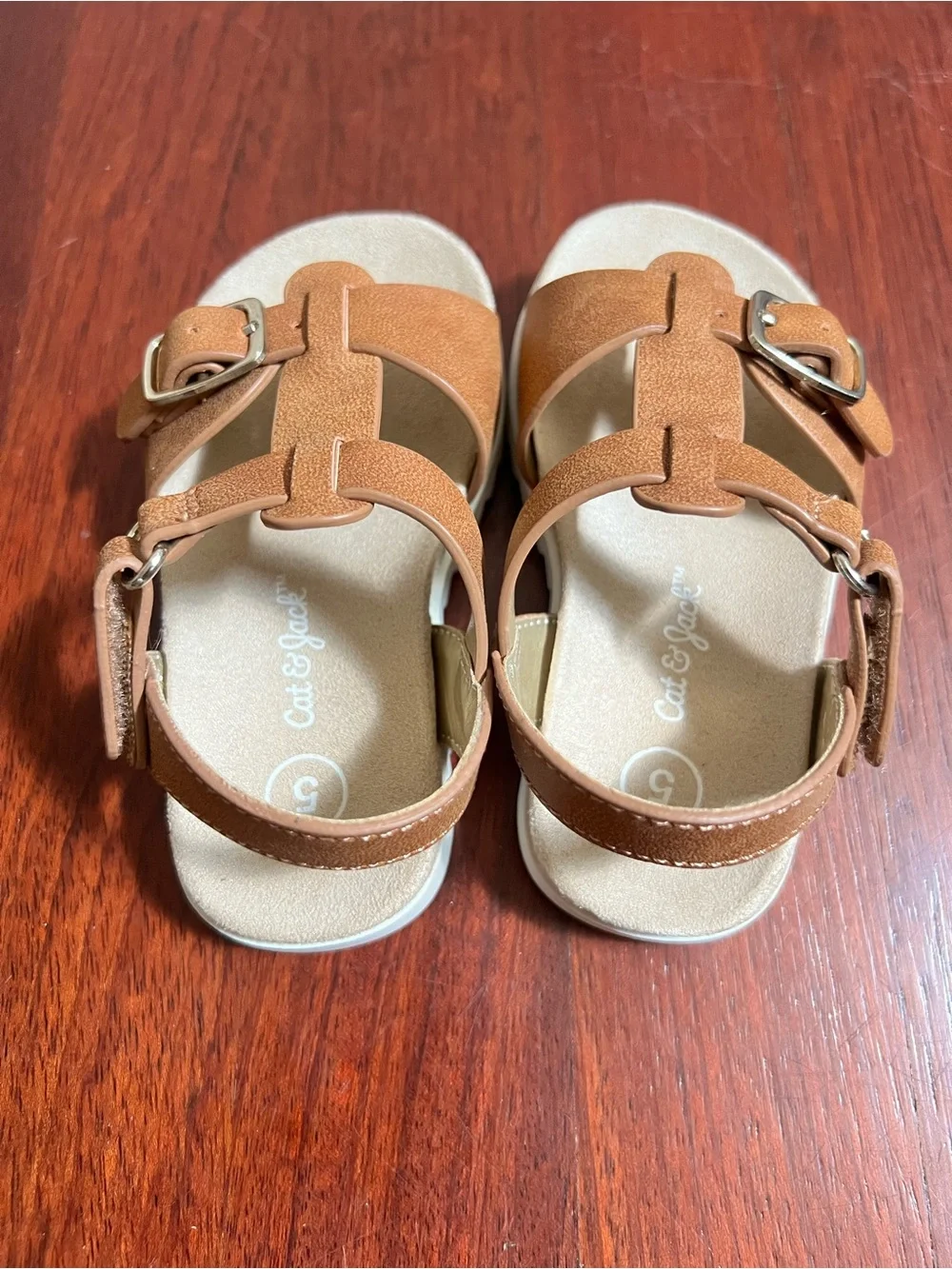 Target Toddler Brown Footbed Sandals - Size 5